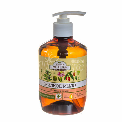 Мило рідке Зелена Аптека Оливка і годжі 460 мл
