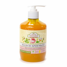 Крем-мило рідке Зелена Аптека Мускатна троянда і бавовна 460 мл