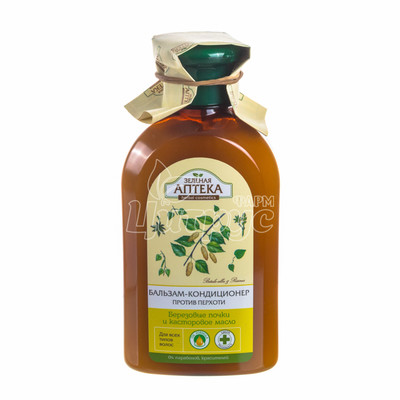 Бальзам-кондиціонер Зелена Аптека Березові бруньки і касторове Олія проти лупи 300 мл
