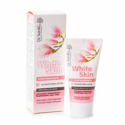 Крем-актив Доктор Санте (Dr. Sante) Вайт Скін (White Skin) Відбілюючий нічний 50 мл