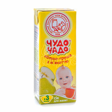 Сік дитячий Чудо-Чадо яблуко-груша з м*якоттю і цукром 200 мл