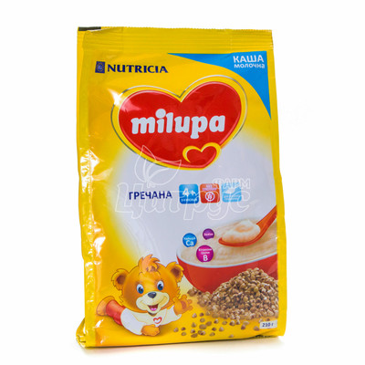 Каша дитяча молочна Мілупа (Milupa) гречана з 4 міс 210 г