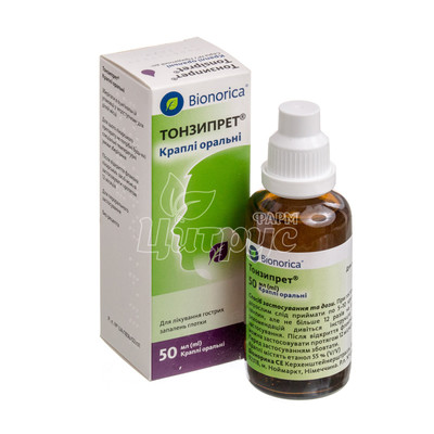 Тонзипрет краплі оральні 50 мл