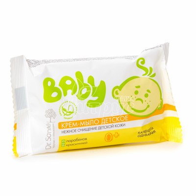 Крем-мило дитяче Доктор Санте (Dr. Sante) Бебі (Baby) Календула і кульбаба 90 г