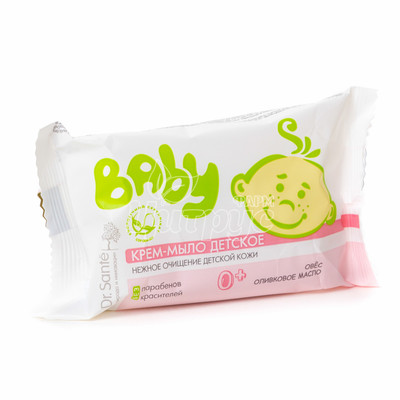 Крем-мило дитяче Доктор Санте (Dr. Sante) Бебі (Baby) Овес і оливкове Олія 90 г