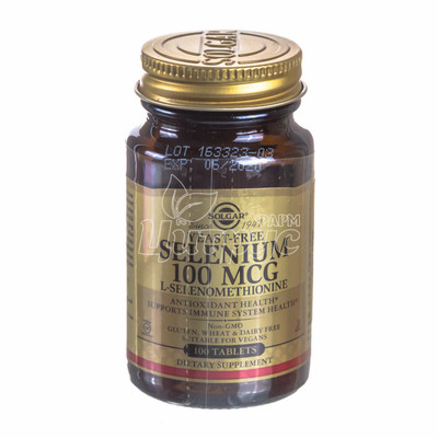 Солгар (Solgar) Селен 100 мкг 100 штук (Selenium) таблетки