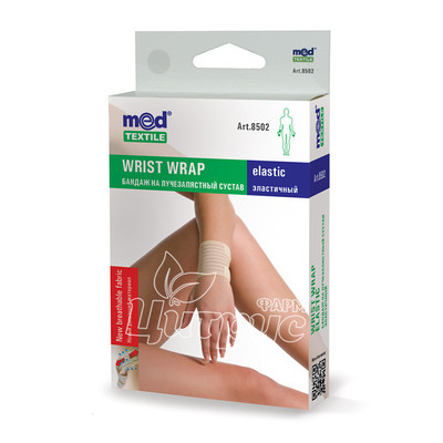 Бандаж для променево - зап*ясткового суглоба Медтекстиль (Medtextile) еластичний розмір L / XL (8502)