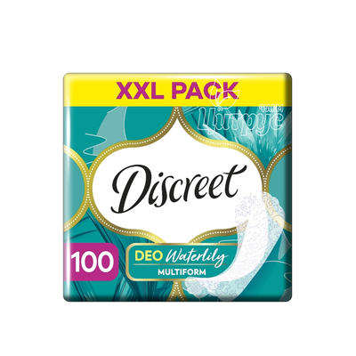 Прокладки щоденні жіночі Діскріт (Discreet) Део Вотер Лілі Мультіформ (Deo Water Lily Multiform) 100 штук