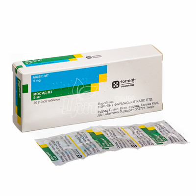 Мосід МТ таблетки 5 мг 30 штук