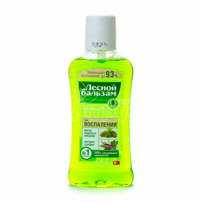 Ополіскувач для рота Лісовий Бальзам Шавлія і кедрові горішки на відварі трав 400 мл