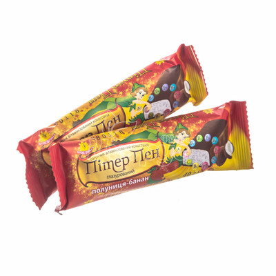 Батончик Пітер Пен Полуниця банан в глазурі 40 г