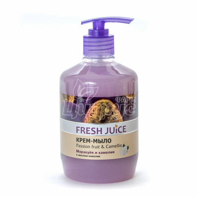 Крем-мило рідке Фреш Джус (Fresh Juice) Маракуйя і камелія (Passion fruit & Camellia) З дозатором 460 мл