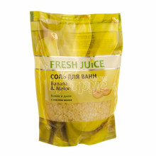 Сіль для ванн Фреш Джус (Fresh Juice) Банан і диня (Banana & Melon) дой-пак 500 г
