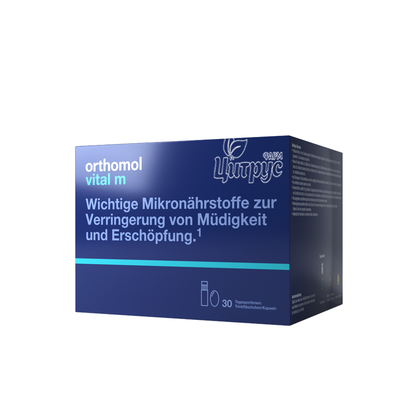 Ортомол Вітал М набір 30 штук (Orthomol Vital M) для чоловіків питний розчин + капсули