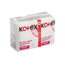 Прокладки гігієнічні жіночі Котекс (Kotex) Ультра Супер Софт (Ultra Super Soft) ультратонкі 16 штук