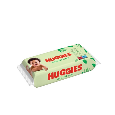 Серветки вологі дитячі Хаггіс (Huggies) Нейчерал Кер (Natural Care) 56 штук