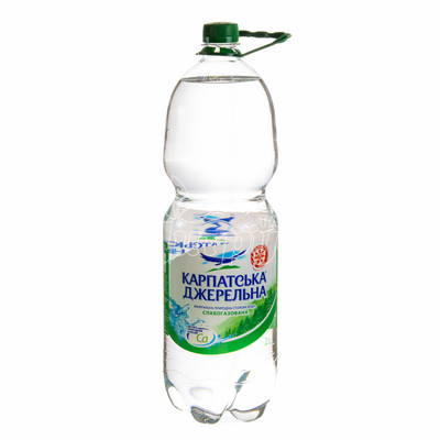 Вода мінеральна Карпатська Джерельна слабогазована 2 л