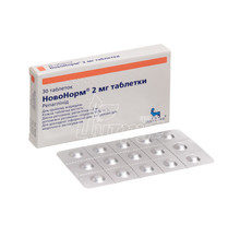 Новонорм таблетки 2 мг 30 штук