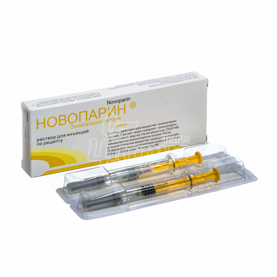 Новопарін розчин для ін*єкцій 40 мг шприц по 0,4 мл 2 штуки