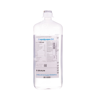 Стерофундін ISO розчин для інфузій 1000 мл 10 штук