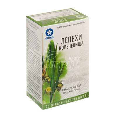 Лепехи кореневища фільтр-пакет 1,5 г 20 штук