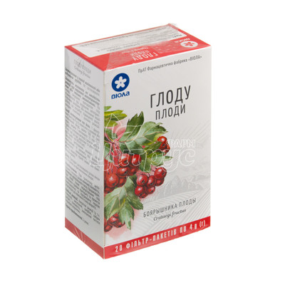 Глоду плоди 4 г фільтр-пакети 20 штук