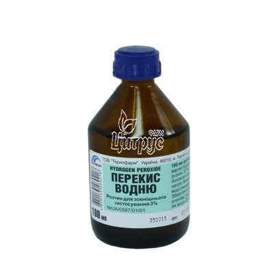 Перекис водню розчин 3% 100 мл