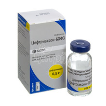 Цефтріаксон-БХФЗ порошок для приготування розчину для ін*єкцій 500 мг 1 штука