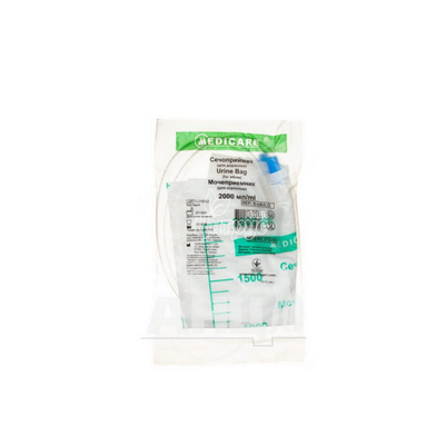 Сечоприймач Медікер (Medicare) з клапаном для зливу стерильний 2 л