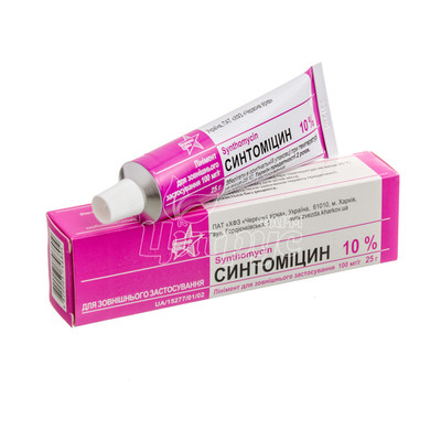 Синтоміцин лінімент 10% туба 25 г