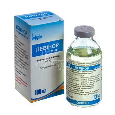 Левінор розчин для інфузій 0,5% 100 мл