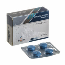 Силденафіл 100 Ананта таблетки вкриті оболонкою 100 мг 4 штуки