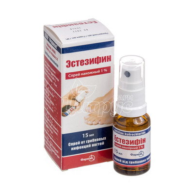 Естезифін спрей накожний 1% 15 мл