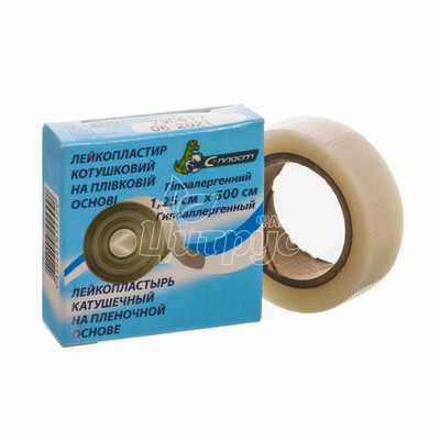 Лейкопластир на плівковій основі С-Пласт котушковий (1,25 см х 500 см)