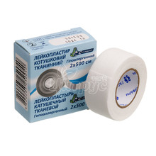 Лейкопластир на тканинній основі С-Пласт котушковий (3 см х 500 см) картонна упаковка