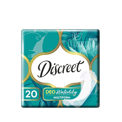 Прокладки щоденні жіночі Діскріт (Discreet) Вотер Лілі Мультіформ (Water Lily Multiform) Deo 20 штук
