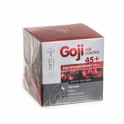 Крем для обличчя Доктор Санте (Dr. Sante) Годжі Ейдж Контрол (Goji Age Control) З колагеном нічний після 45-ти 50 мл