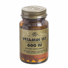 Солгар (Solgar) Вітамін Д3 600 МО 60 штук (Vitamin D3) капсули 