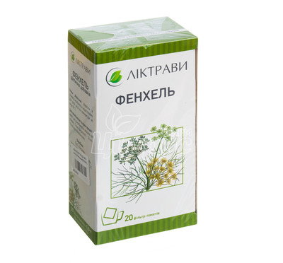 Фенхелю плоди фільтр-пакети по 1,5 г 20 штук