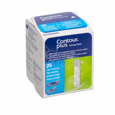 Тест-смужки Контур Плюс (Contour Plus) 25 штук