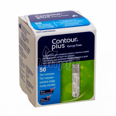 Тест-смужки Контур Плюс (Contour Plus) 50 штук