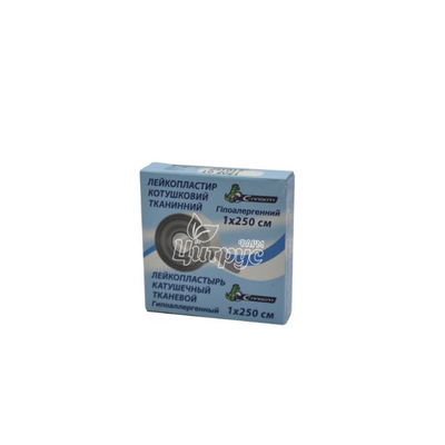 Лейкопластир на тканинній основі С-Пласт котушковий (1см х 250 см) 1 штука