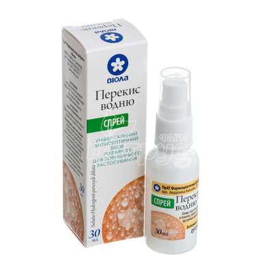 Перекис водню розчин спрей 3% 30 мл