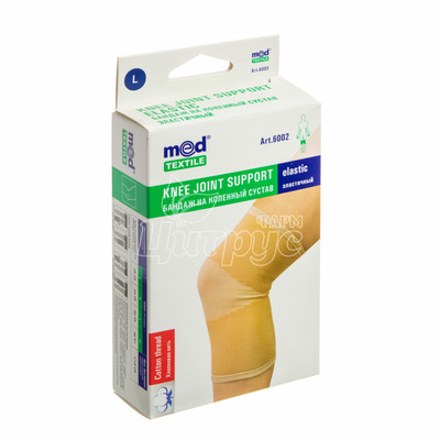 Бандаж для колінного суглоба Медтекстиль (Medtextile) еластичний розмір L (6002)