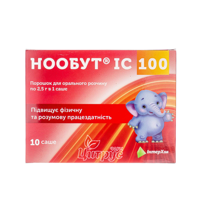 Нообут ІС 100 порошок саше 100 мг / доза по 2,5 г 10 штук