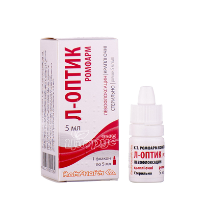 Л-Оптик Ромфарм краплі очні 5мг / мл 5 мл