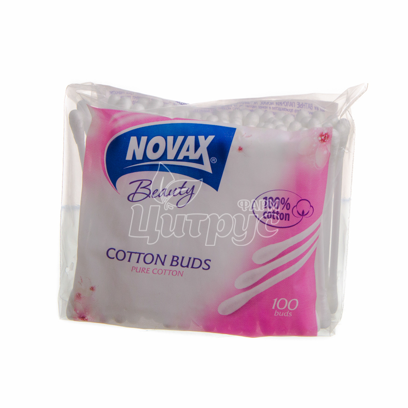 фото 1/Ватні палички Новіта (Novita) Флекс упаковка 100 штук