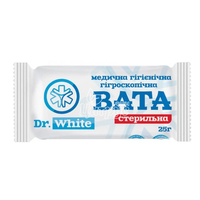 Вата стерильна Доктор Вайт (Dr.White) ролик 25 г