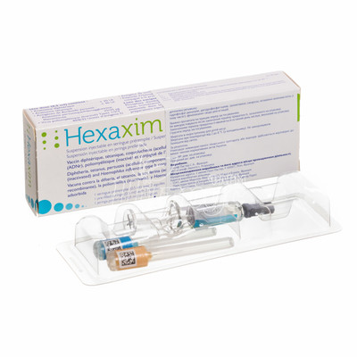 Вакцина Гексаксім суспензія для ін*єкцій шприц 0,5 мл 1 доза