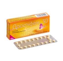 Дроспіфем таблетки вкриті оболонкою 30 0,03 мг / 3 мг 21 штук